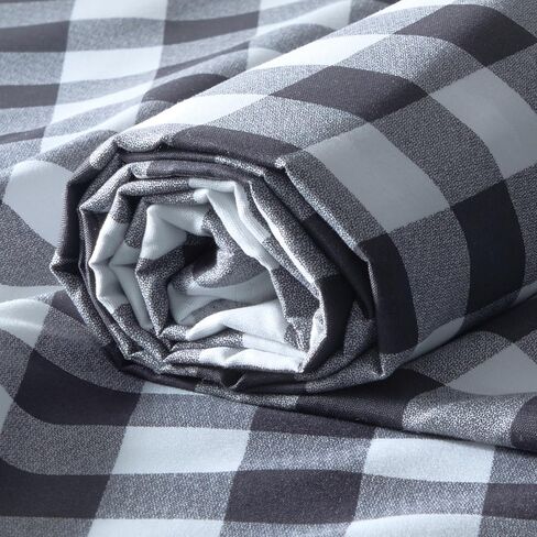Q&J Fabric Co. قماش منقوش 3 ياردات × 94 بوصة 1 بوصة قماش قطني مربعات أخضر غامق من The Yard خياطة مرقعة مسبقًا لخياطة المنزل اليدوية لتزيين عيد الميلاد in Kuwait