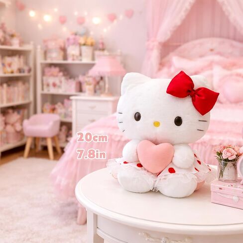 Valentine's Day Kawaii Plush Toy, Princess Dress Heart Romantic Plush Doll—The for Valentine's Day, Birthdays, and Anniversaries, Suitable for Boys, Girls, and Loved Ones in Kuwait