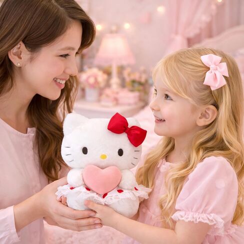 Valentine's Day Kawaii Plush Toy, Princess Dress Heart Romantic Plush Doll—The for Valentine's Day, Birthdays, and Anniversaries, Suitable for Boys, Girls, and Loved Ones in Kuwait
