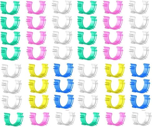 20 Pieces Bobbin Clamps Holders Thread Organizing Bobbin Holder Clips Silicone Spool Huggers Thread Holders for Embroidery in Saudi Arabia