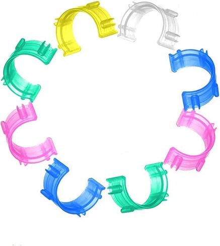 20 Pieces Bobbin Clamps Holders Thread Organizing Bobbin Holder Clips Silicone Spool Huggers Thread Holders for Embroidery in Saudi Arabia