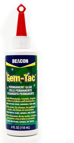 BEACON Gem-Tac Premium Quality Adhesive for Securely Bonding Rhinestones and Gems - Water-Based, UVA Resistant, 4-Ounce, 3-Pack in Saudi Arabia
