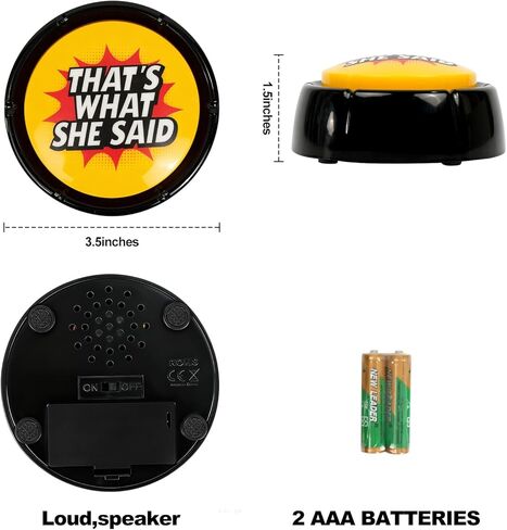 هذا ما قالته، زر سهل، صوت مايكل سكوت، هدايا المكتب المضحكة، بضائع البرامج التلفزيونية للمكتب in Kuwait