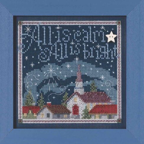 All is Calm Beaded Counted Cross Stitch Kit Mill Hill Buttons & Beads 2015 Winter Series MH145305 in Saudi Arabia