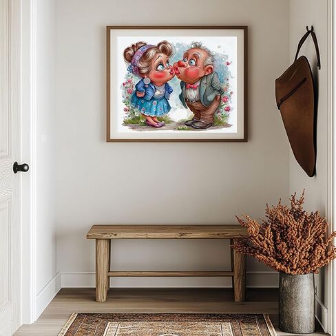 wrtcpoc لطيف سيدة تبلغ من العمر التطريز مجموعات المبتدئين للبالغين، الجدة الأزياء عد عبر الابره مجموعات للبالغين، الأصدقاء القدامى التطريز التطريز عدة للمبتدئين 11ct in Kuwait