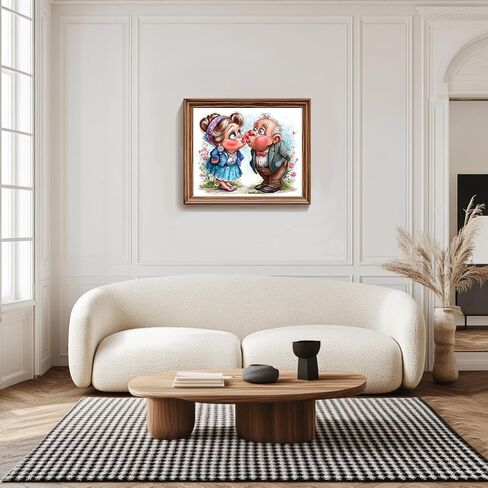 wrtcpoc لطيف سيدة تبلغ من العمر التطريز مجموعات المبتدئين للبالغين، الجدة الأزياء عد عبر الابره مجموعات للبالغين، الأصدقاء القدامى التطريز التطريز عدة للمبتدئين 11ct in Kuwait