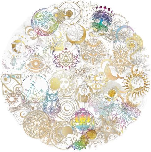 Roses and Books Flower Scrapbooking Stickers - 50 Pieces Waterproof Clear Floral Decals for Scrapbook,Journals,Planners,Envelope,Valentine's Day Gifts (Colourful-4) in Saudi Arabia