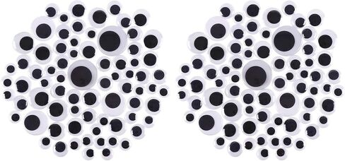 DECORA 20mm-40mm 78PC Plastic Wiggle Googly Eyes Self Adhesive for Christmas DIY Scrapbooking Crafts in Kuwait