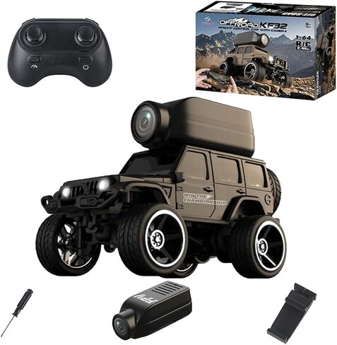 سيارة FPV RC من خليط معدني بمقياس 1:64 مع أضواء LED، زاحف KF32 RC مع وضع مزدوج عالي ومنخفض السرعة، سيارة انجراف سطح المكتب للبالغين in Kuwait
