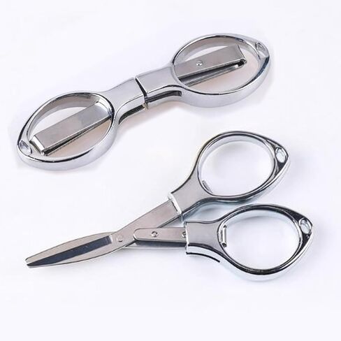 Portable Stainless Steel Folding Scissors for Outdoor Lightweight Foldable Scissors for Traveling Home Convenient Tools (Black) in Saudi Arabia