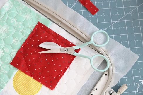Kimberbell Duckbill Applique Scissors – Precision Fabric Trimming with Extra-Sharp Blades – Double-Loop Handle for Comfort – Ideal for Machine Embroidery, Vinyl, and Glitter Applique in Saudi Arabia