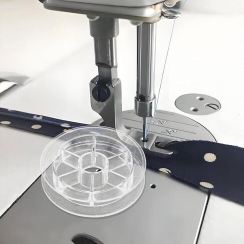 صينية تخزين البكرة من DIYEAH للخيوط والغزل - 20 بكرة بلاستيكية شفافة لآلة الخياطة ومنظم حامل خيط التطريز ولفاف الخيط اليدوية in Kuwait