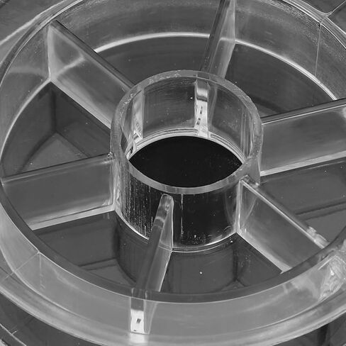 صينية تخزين البكرة من DIYEAH للخيوط والغزل - 20 بكرة بلاستيكية شفافة لآلة الخياطة ومنظم حامل خيط التطريز ولفاف الخيط اليدوية in Kuwait