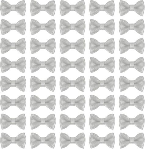 MECCANIXITY 100 Pcs Mini Ribbon Bow 0.8" Mini Fabric Satin Ribbon Flower Bows for Craft DIY Sewing Wedding Birthday Party, Multicolor in Saudi Arabia