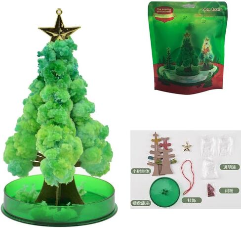 Magic Sakura Cherry Blossom Paper Tree - Crystal Tree Growing Kit for Kids & Teens - DIY Science Kit - Educational Sakura Magic Tree - Grow Your Own Crystal Garden in Saudi Arabia