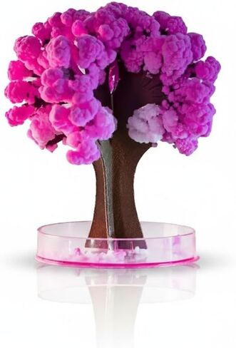 Magic Sakura Cherry Blossom Paper Tree - Crystal Tree Growing Kit for Kids & Teens - DIY Science Kit - Educational Sakura Magic Tree - Grow Your Own Crystal Garden in Saudi Arabia