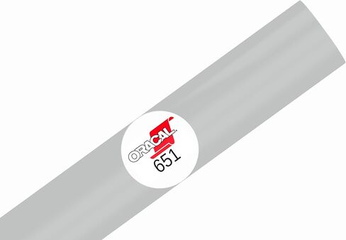ORACAL 651 Glossy Permanent Vinyl 12 Inch x 10 Feet - Light Grey in Saudi Arabia