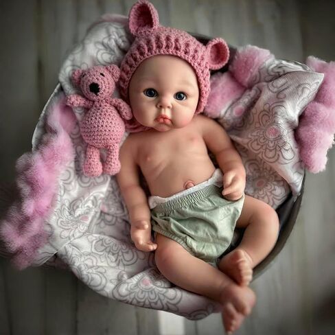 Reborn Baby Dolls Clothes Floral Swaddle Blanket for 18-24 inch Reborn Dolls ,Receiving Blanket +Bow Headband +Hat Sets Accessories in Kuwait
