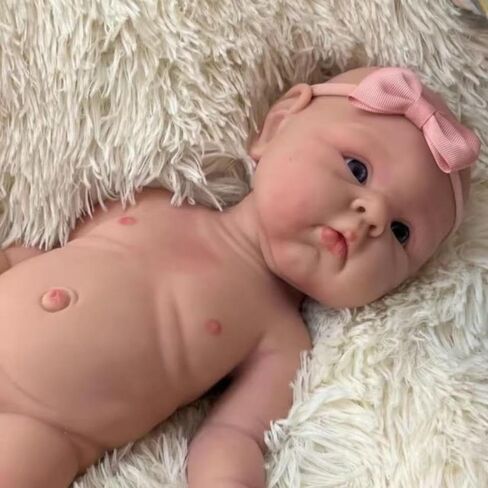 Reborn Baby Dolls Clothes Floral Swaddle Blanket for 18-24 inch Reborn Dolls ,Receiving Blanket +Bow Headband +Hat Sets Accessories in Kuwait