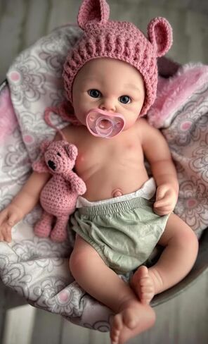 Reborn Baby Dolls Clothes Floral Swaddle Blanket for 18-24 inch Reborn Dolls ,Receiving Blanket +Bow Headband +Hat Sets Accessories in Kuwait