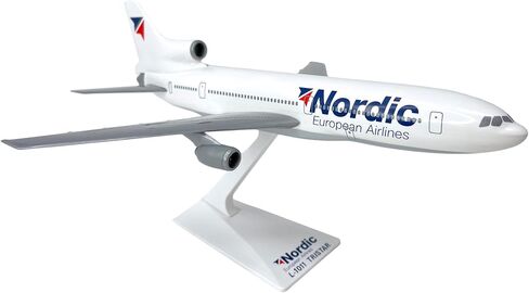 Flight Miniatures Nordic Lockheed L-1011 1:250 Scale - Plastic Snap-Fit Model Airplane - Collectible Replica of Nordic Airlines Aircraft - Part# ALK-10110I-019 in Saudi Arabia
