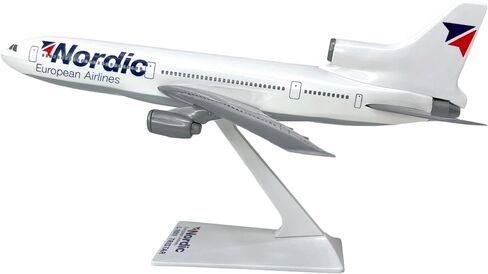 Flight Miniatures Nordic Lockheed L-1011 1:250 Scale - Plastic Snap-Fit Model Airplane - Collectible Replica of Nordic Airlines Aircraft - Part# ALK-10110I-019 in Saudi Arabia