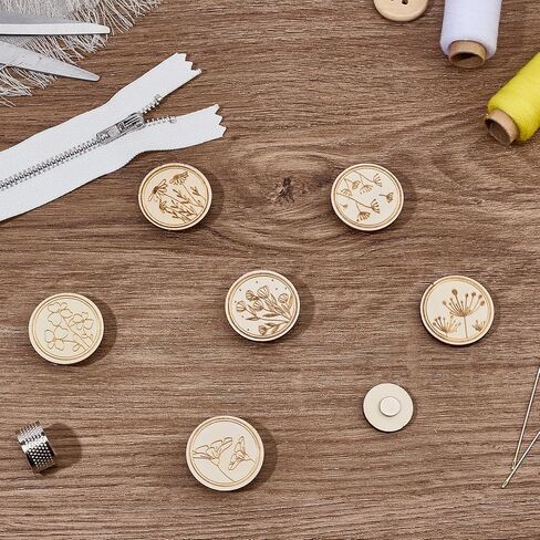 6 قطع من أداة الإبرة المغناطيسية للزهور، حافظة إبرة مغناطيسية مطلية بتصميم قديم، حامل خياطة زهور خشبي لأدوات التطريز والتطريز المتقاطع in Kuwait