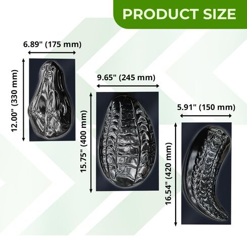 قالب تمساح ثلاثي الأبعاد - قالب ديكور خرساني - بلاستيك ABS - شكل خرساني كبير لحديقة التمساح - تمثال تمساح قابل لإعادة الاستخدام للحديقة in Kuwait