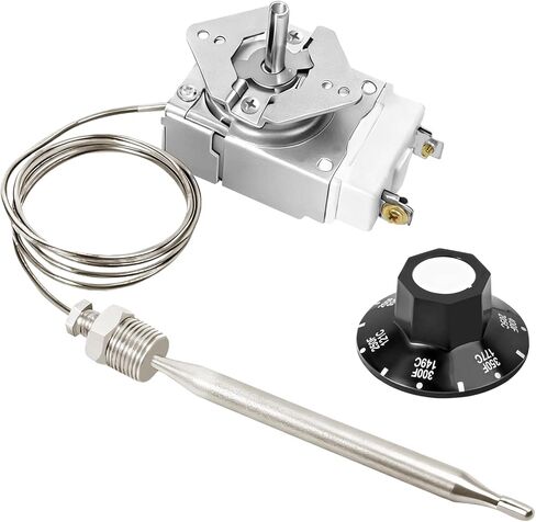 RX-2-24 Thermostat, Millivolt Control Compatible with Adcraft Atosa Robertshaw Deep Fryers, 3/8" MPT Stuff Box, 200-400F Replacement for Atosa 301030004 00-913153 RX-2-24 RX-10-24 RX-2-30 Thermostat in Kuwait
