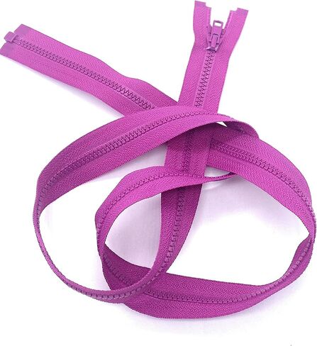 YKK #3 Molded Vislon Lightweight Jacket Separating Zipper - Choose Your Length - Color: Wild Plum #299 - Made in The United States (1 Zipper Per Pack) (Vislon - 27" Inches) in Saudi Arabia