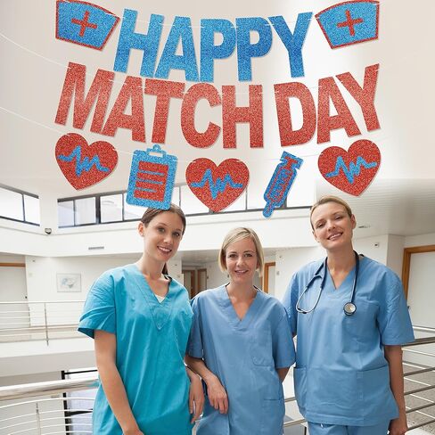 لافتة يوم المباراة السعيدة - لا توجد زخارف يومية لمباراة الإقامة لديكور المكتب وديكور يوم الأطباء اللامع in Kuwait