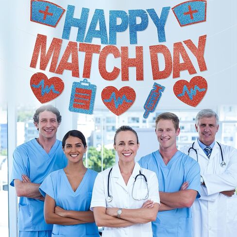 لافتة يوم المباراة السعيدة - لا توجد زخارف يومية لمباراة الإقامة لديكور المكتب وديكور يوم الأطباء اللامع in Kuwait