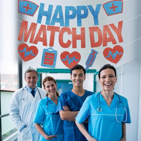 لافتة يوم المباراة السعيدة - لا توجد زخارف يومية لمباراة الإقامة لديكور المكتب وديكور يوم الأطباء اللامع in Kuwait