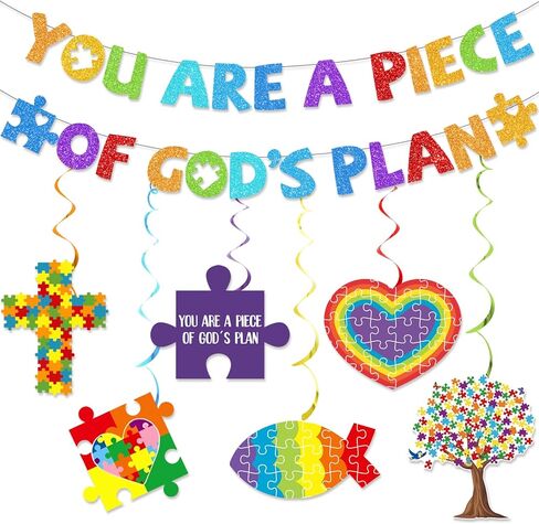 You are a Piece of God's Plan Banner Sunday School Decorations for Classroom Christian Classroom Decor Bible Decorations Jesus Banner in Saudi Arabia