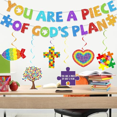You are a Piece of God's Plan Banner Sunday School Decorations for Classroom Christian Classroom Decor Bible Decorations Jesus Banner in Saudi Arabia