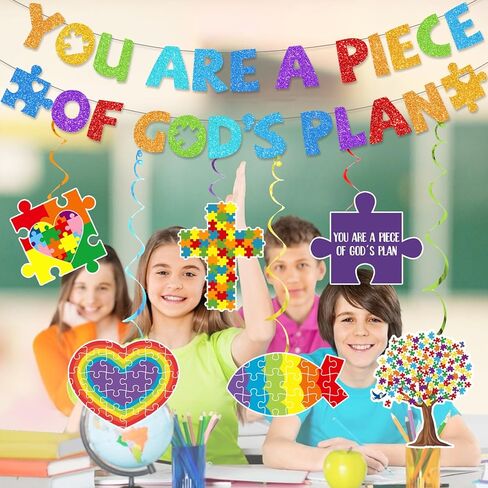 You are a Piece of God's Plan Banner Sunday School Decorations for Classroom Christian Classroom Decor Bible Decorations Jesus Banner in Saudi Arabia