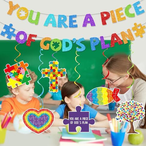 You are a Piece of God's Plan Banner Sunday School Decorations for Classroom Christian Classroom Decor Bible Decorations Jesus Banner in Saudi Arabia