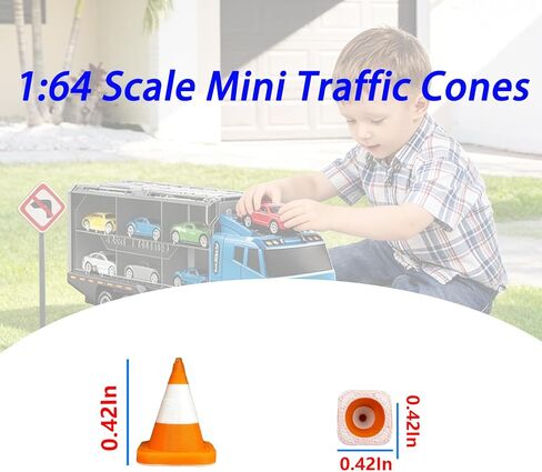 مخاريط المرور بمقياس 1:64 للعجلات الساخنة تعزز عالمك المصغر المثالي لعلبة الثقاب in Kuwait