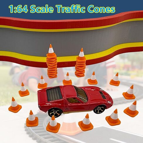 مخاريط المرور بمقياس 1:64 للعجلات الساخنة تعزز عالمك المصغر المثالي لعلبة الثقاب in Kuwait