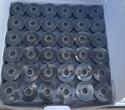 144pcs Prewound Bobbins 70D/2 Size L for Embroidery Sewing Machines Compatible with Bernina Brother SA155 (White) in Saudi Arabia
