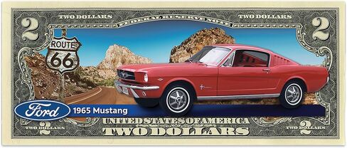Littleton Coin Company 1965 Ford Mustang Colorized $2 Note in Saudi Arabia