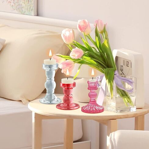 4Pcs Candle Holder Silicone Molds, Tealight Candlestick Molds for DIY Plaster Cement UV Epoxy Resin Candle Holder Home Decor Handmade Gift Table Ornament in Saudi Arabia