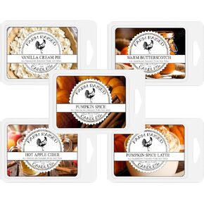 Farm Raised Candles - Farmhouse Coffee Variety Mix 5 Pack - 1 Pound of Wax - 100% Plant Based Soy American Made Wax Melts - Scented Wax Warmer Cubes. Chai Latte, Black Tea & Lemon. in Kuwait