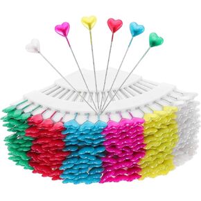 DOITOOL 216pcs Pearlescent Heart Shaped Pin Set Decorative Steel Sewing Needles for DIY Craft Dressmaking and Corsage Making in Saudi Arabia