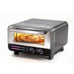 OLIXIS Pizza Oven Indoor, 1600W Electric Pizza Oven Fast Heating, 6 Presets Pizza Maker for 12 Inches, with Pizza Stone & Spatula, Upper-Bottom Independent Heating Temperature Control in Kuwait