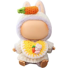 FANFX Doll Clothes(No Doll), Handcrafted Crochet Outfit for 17cm Doll, Stylish Adorable Dolls Clothes Accessories for La, Best Gift for Your Dear Doll（Knitted Sweater） in Kuwait