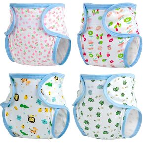 4PCS Reborn Baby Dolls Diapers for 17-22 Inch Reborn Baby Doll Clothes Adjustable Baby Doll Diapers Reusable in Kuwait