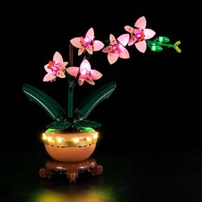 مجموعة إضاءة Nitemode متوافقة مع Lego Hibiscus Flowers 10372 - ملحقات إضاءة مطورة لعرض النباتات (الأضواء فقط، مجموعة النماذج غير متضمنة) in Kuwait