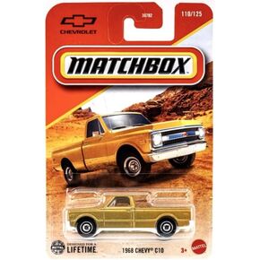 علبة الثقاب 1968 تشيفي C10 [ذهبي] 110/125، سيارة دييكاست بمقياس 1:64 in Kuwait