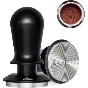 54mm Espresso Tamper, Triple Spring Loaded Tamper, Coffee Tamper with Stainless Steel Ripple Base, Self Leveling Tamper for Barista, Compatible with 53mm/54mm Breville Portafilter in Saudi Arabia